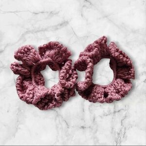 Plum Wine scrunchies Set Of 2